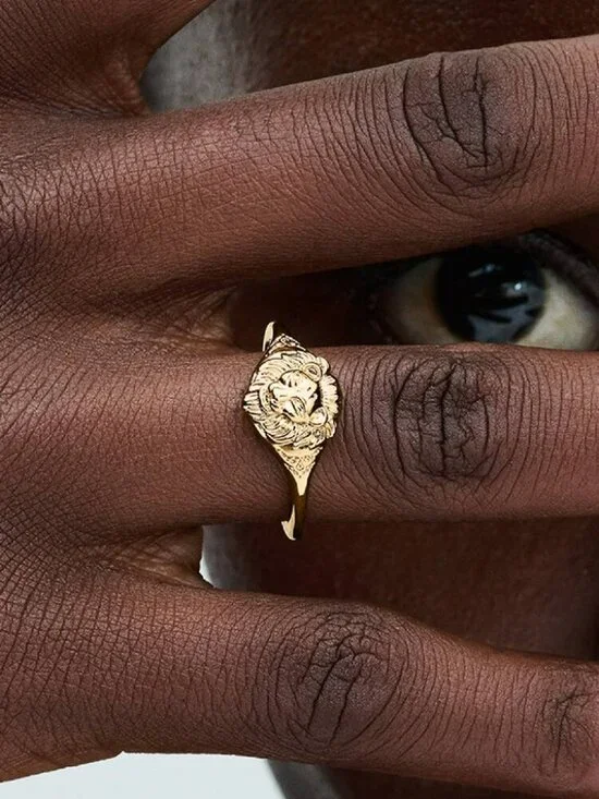 Pandora FINAL SALE - Game of Thrones Lannister Lion Ring - Picture 3 of 5